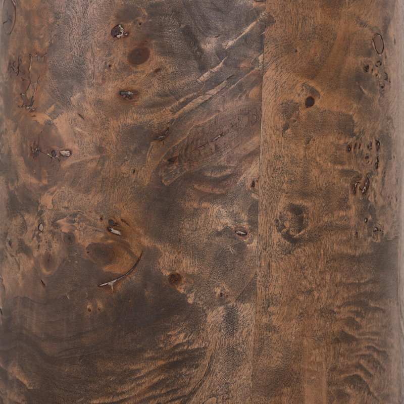 Daxton Floor Lamp, Dark Brown Mappa Burl