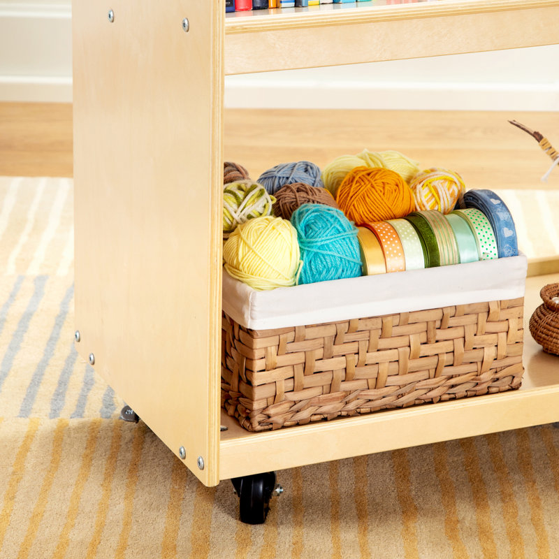EdQ Essentials Book Cart, Natural