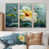 Toile naturelle avec cadre flottant