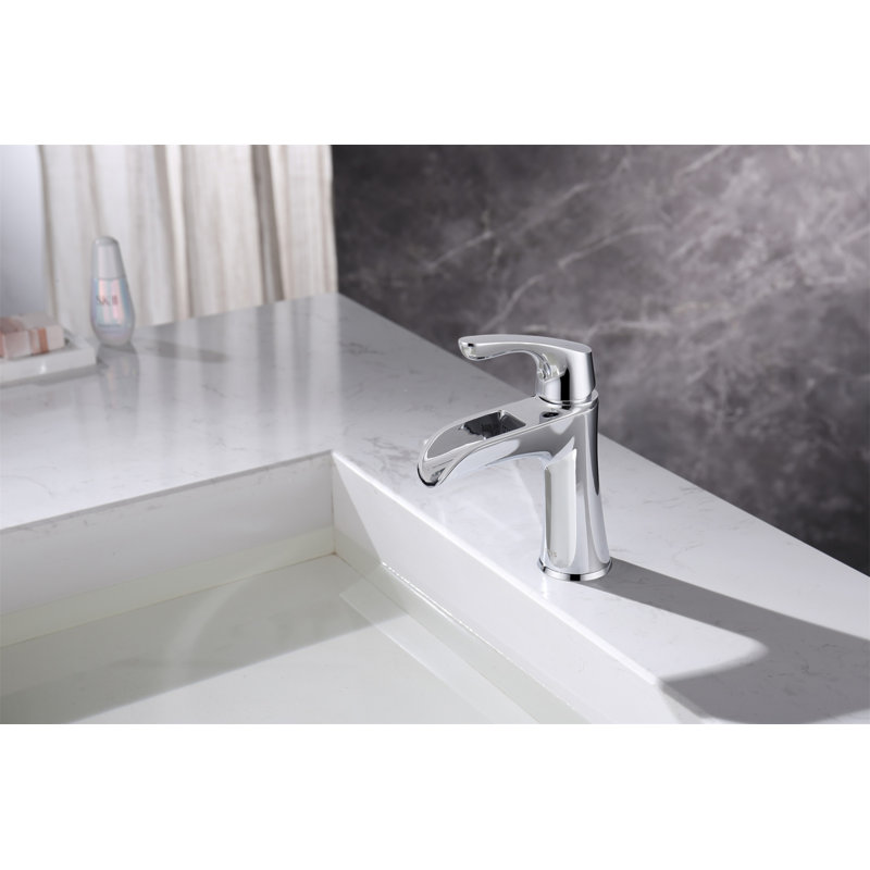 Robinet de salle de bain à un trou, Chrome