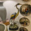 Porcelain Shore Bird with Bronze Ormolu Base