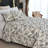  100% Cotton Black Printed Floral Quilt Bedding Set-283005639