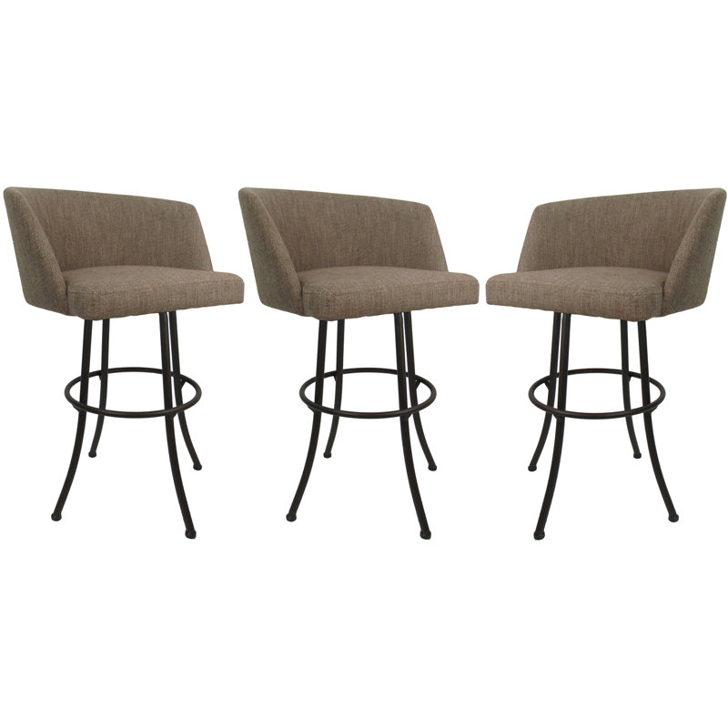 Tabouret pivotant, Brun, Beige, Tabouret de bar (siège d’une hauteur de 30 po)