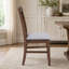Ensemble de 2 chaises de salle à manger en bois à dossier croisé modernes pour la salle à manger et la cuisine