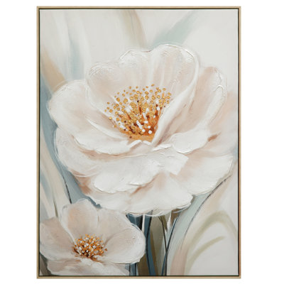 Radiant Petals Framed Canvas