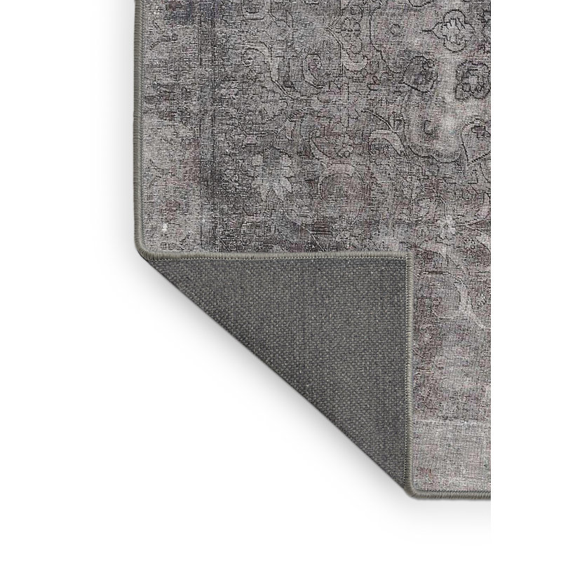 Tapis traditionnel gris Rawe, Rectangle 5 pi x 7 pi
