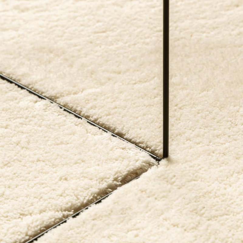 Rug "HUARTE" Short Pile Soft and Washable Cream, Runner 80 x 250cm