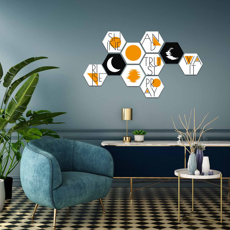 Abstract Resin Wall Decor