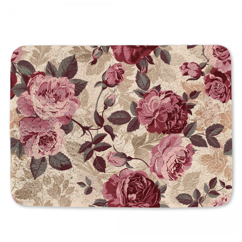 Valri Microfiber / Microsuede Non-Slip Bath Mat, 17"W x 24"L