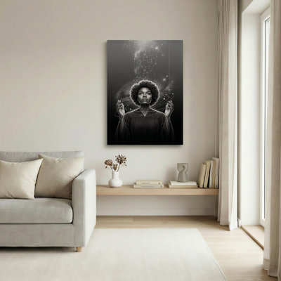 Ensemble de 1 tableau sur toile « Femme cosmique »