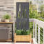 Vidaxl Garden Privacy Screen Olive Green 50 X 140 Cm Cold-Rolled Steel-121122410