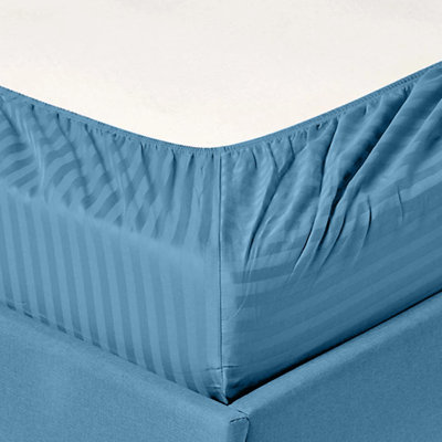Egyptian Cotton Machine Woven Striped Sheet Set