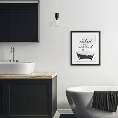 «Unwind Bubble Bath», impression sous verre encadrée