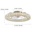 Ventilateur de plafond en cristal 22 "à intensité variable Hudman-1963058490