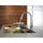 Essa Chrome Kitchen Faucet with Pull Down Sprayer, Modern Single Hole Kitchen Sink Faucet, Single Handle, Chrome-15361222