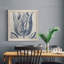 Indigo floral sur lin VI - reproduction encadrée de qualité supérieure - prêt à être accroché - impression encadrée sur papier-1607646674-1607652881-1607623005