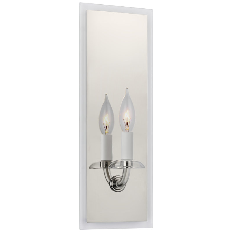 Brigitte 1 - Light Candle Wall Light, Polished Nickel