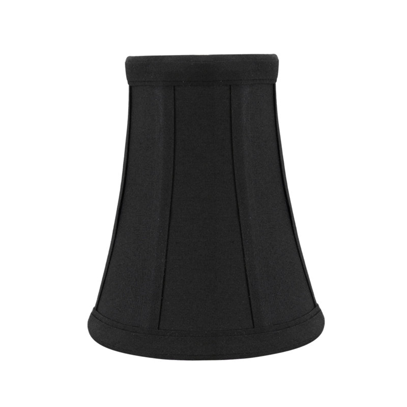 Abat-jour cloche en noir, H 5 po x l 4 po x P 2,5 po