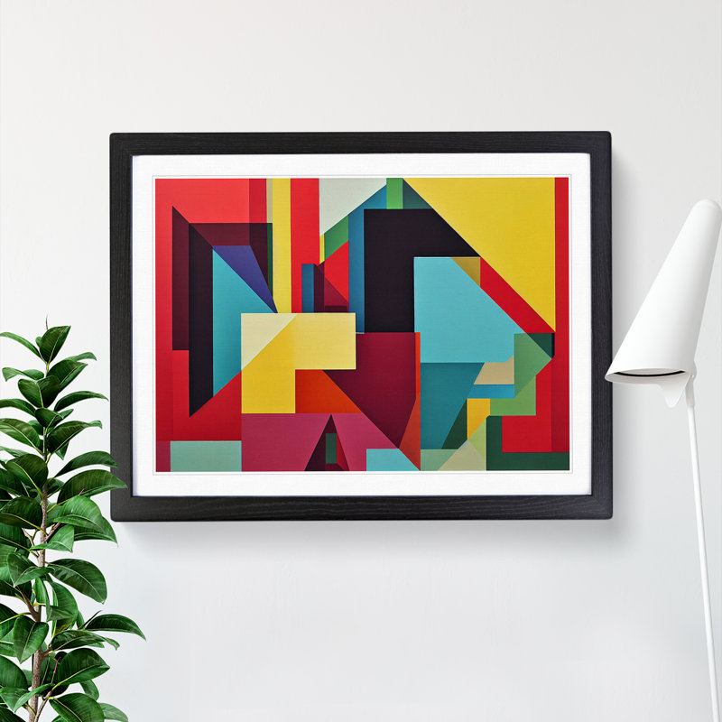 Shapes - Framed Print, Black Framed, 34cm H x 46cm W