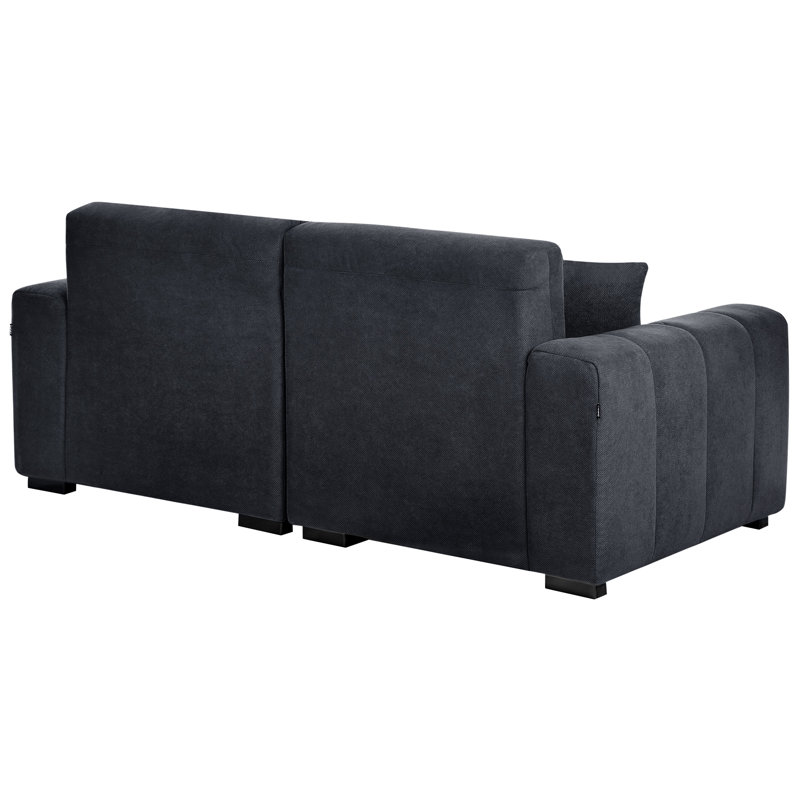 FAUSKAN 3 Seater Sofa, Black