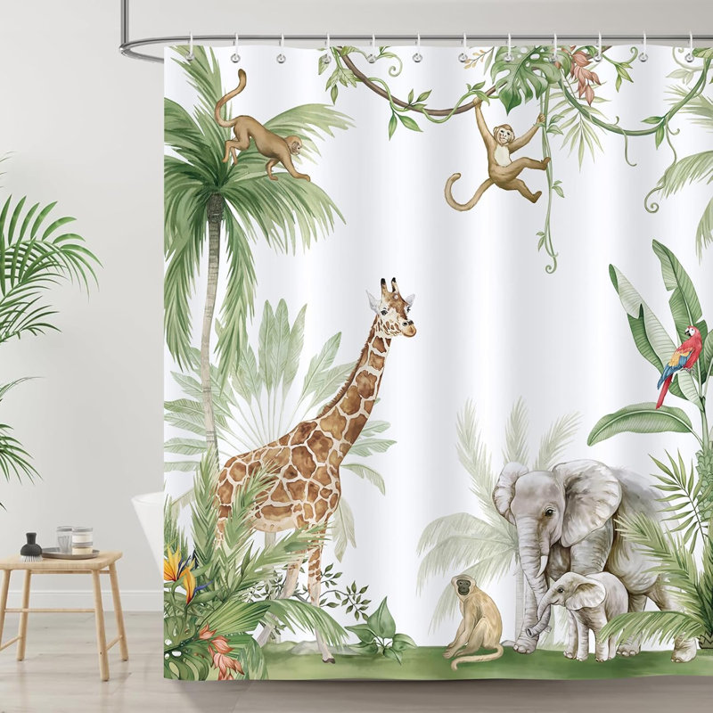 Rideau de douche Jungle Animal