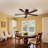 52 In. 5 - Blade Solid Wood Indoor Flush Mount Ceiling Fan with Remote Control