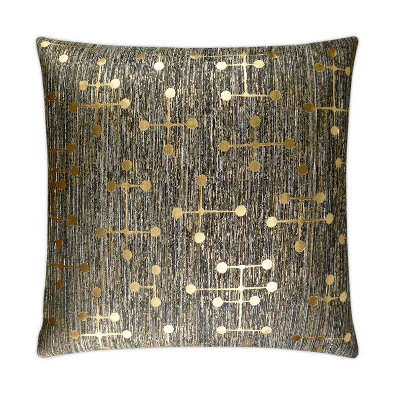 Morse Pillow Cover & Insert, Silver, Square 20"