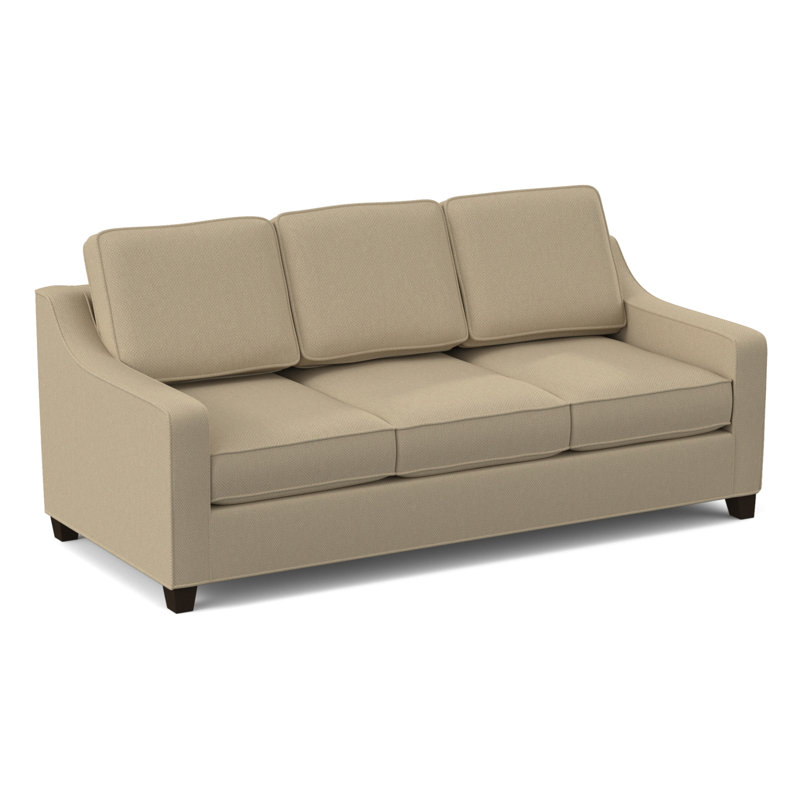 Clark 82" Square Arm Sofa Bed Sleeper with Reversible Cushions, Cafelle, Hybrid, Antic Sahara