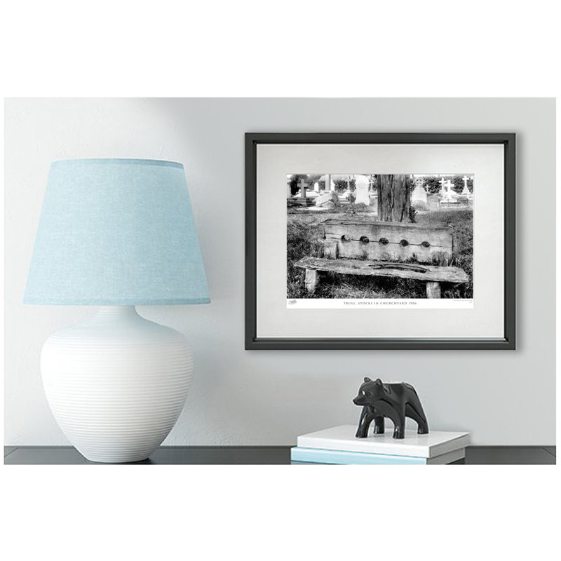 Trull, Stocks In Churchyard 1906 - Single Picture Frame Print, 60cm H x 80cm W x 2.3cm D