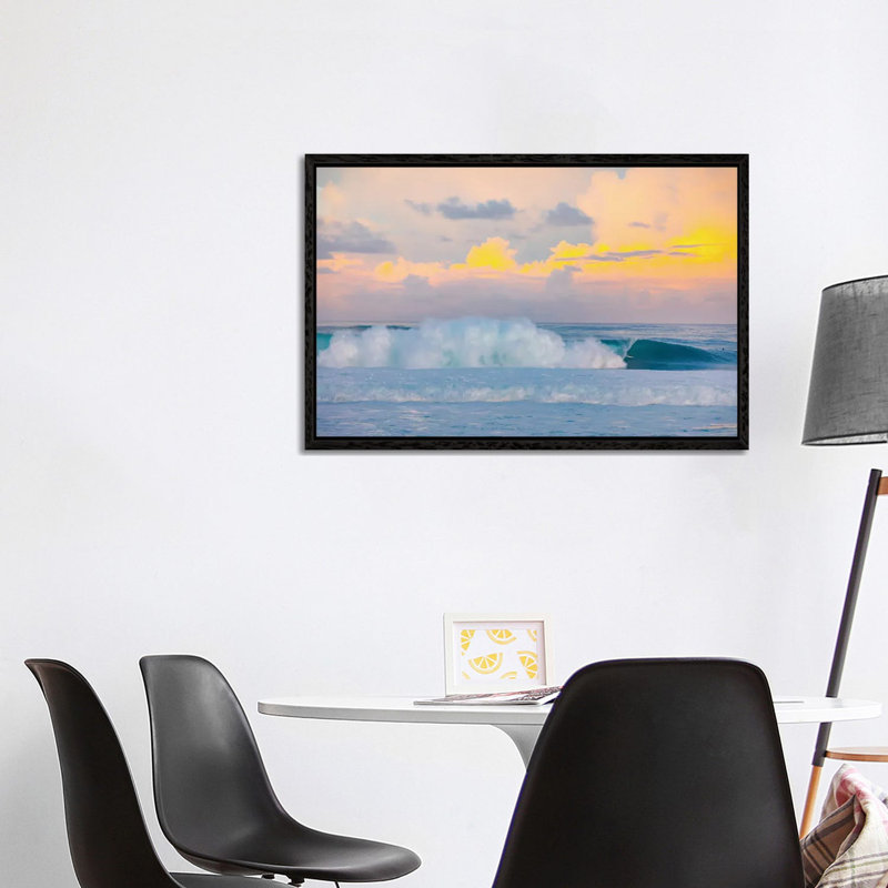 Lemon Dawn Pipe 1 Piece Wall Art on Canvas, 101.6 cm H x 66.04 cm W, Black Framed