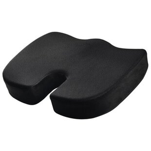 Car Seat Cushion - Memory Foam Car Seat Pad - Sciatica & Lower Back Pain  Relief - Car Seat Cushions for Driving - Road Trip Essentials for Drivers(Black)  