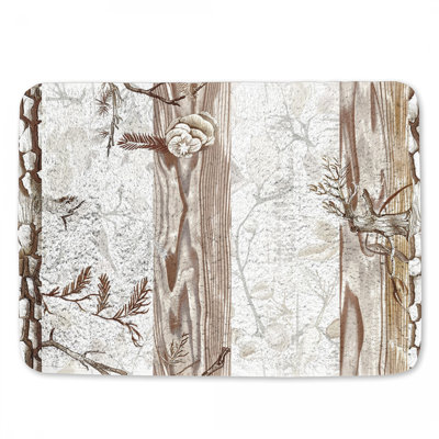 Motif de tapis de bain abstrait abstrait