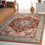 Tapis oriental rouge en laine touffeté à la main Omere-705648757