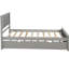 Lit gigogne gris simple - Bois massif et plateforme durable avec lit gigogne et fabrication-1368148703
