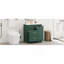 Ensemble de meuble-lavabo classique vert forêt de 30 po avec trois tiroirs, dont un tiroir double couche, avec de longues poignées dorées - pour les petites salles de bain