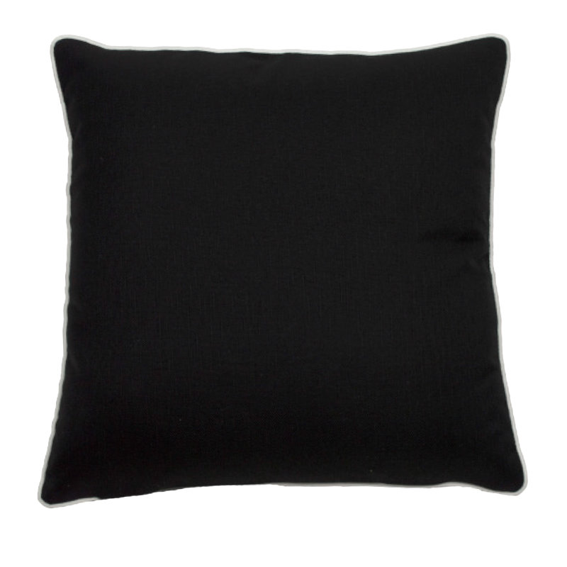 Nobu Outdoor Square Acrylic Pillow Cover & Insert, 20" x 20", Midnight