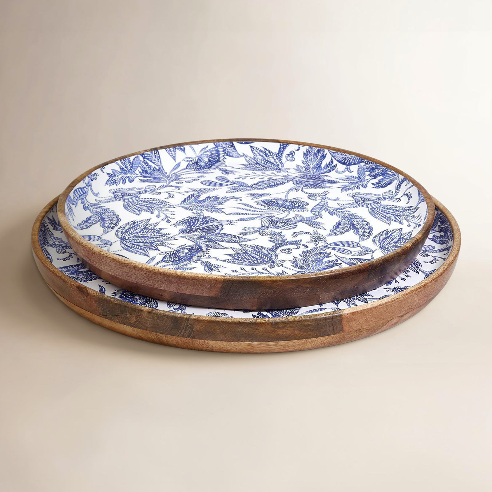 Handcrafted Wood Decorative Tray