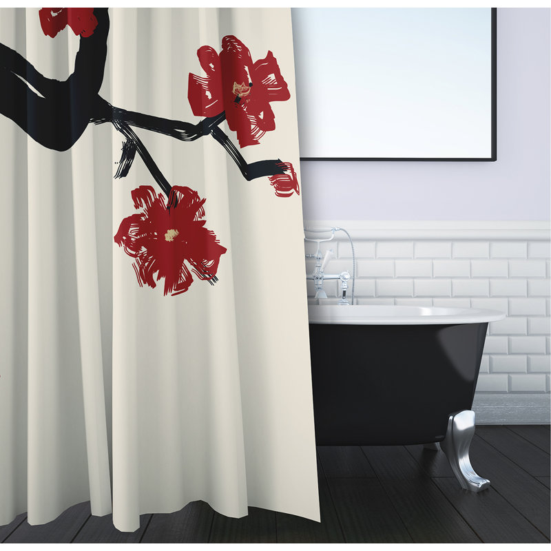 Rideau de douche simple Hamill, Dragon