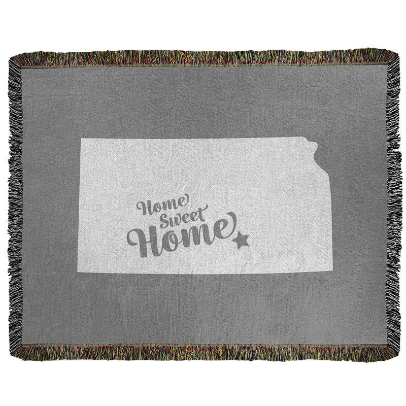 Jeté en coton tissé wichita doux, l 37 po x L 52 po, Gris