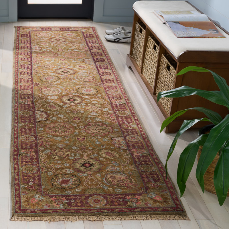 Tapis oriental en laine Vera, Tapis de couloir 2 pi 6 po x 10 pi