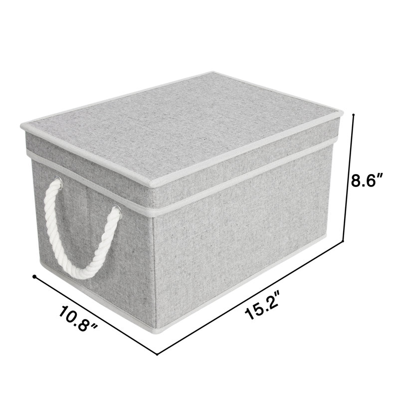 Fabric Storage Box Set with Lid