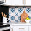 Self Adhesive Vinyl Splashback Wall Panel Sticker Tile Peel Stick 100x50 cm Floral ornament