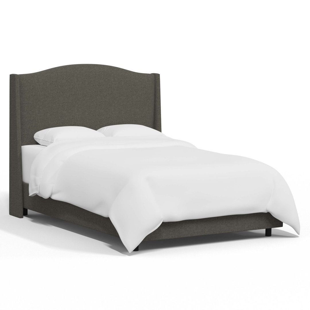 Claritha Upholstered Wingback Bed Red Barrel Studio® 