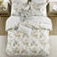 Ensemble de literie en satin de coton de qualité supérieure, motif floral moderne, confort douillet