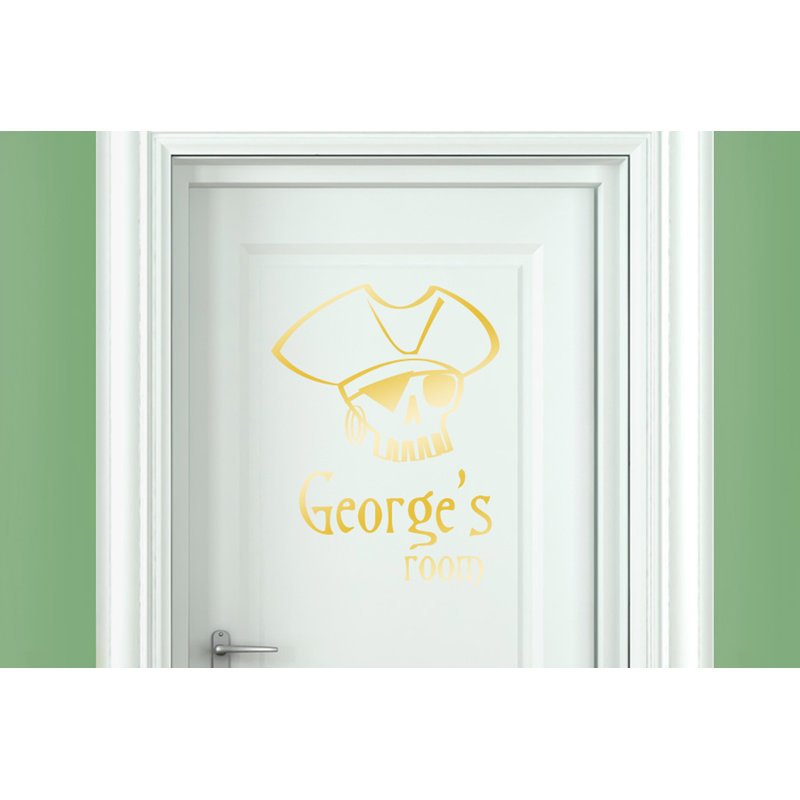 Nautical & Beach Wall Decal, Shiny Gold