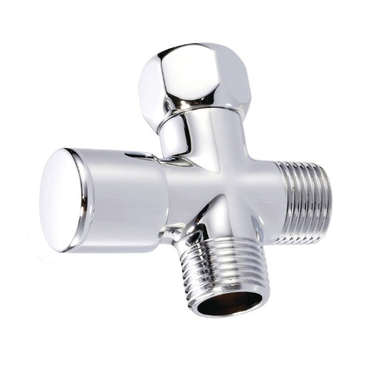 1/2" IPS Shower Arm Diverter Valve for Hand Held Showerhead and Fixed Spray Head