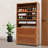 10-layer Rectangular Freestanding Bamboo Shoe Cabinet with Doors-346620189