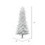 Slim Crystal White Pine Artificial Christmas Tree with Stand-2070019283-2038488626