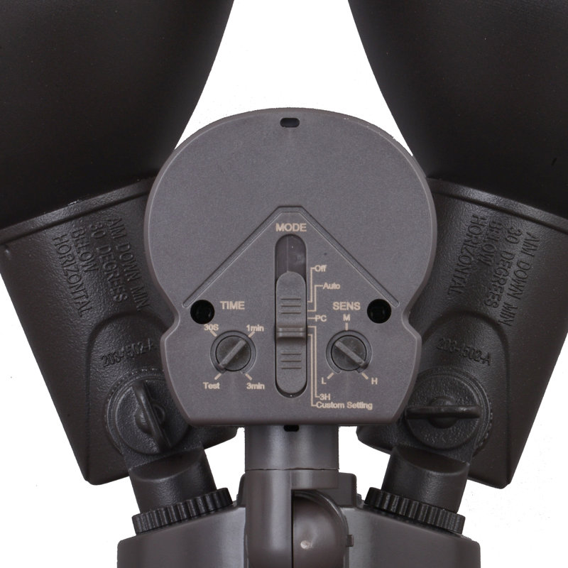 150 Watt Dusk to Dawn Outdoor Security Flood Light with Motion Sensor (pack of 1), Brown