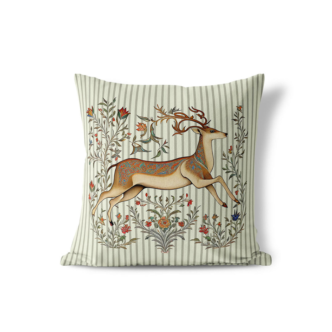 Deerfield Flowers Indoor/Outdoor Floral Square Cushion mit Füllung